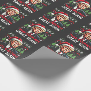 Papier Cadeau Rendre Noël super à nouveau moche Noël Sweat Trump