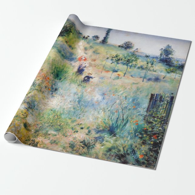 Papier Cadeau Renoir - Chemin menant à travers l'herbe haute (Déroulé)