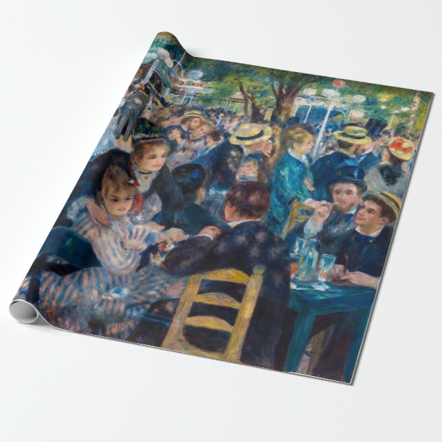 Papier Cadeau Renoir - Danse au Moulin de la Galette (Déroulé)
