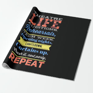 Papier Cadeau Répétition de la vie théâtrale