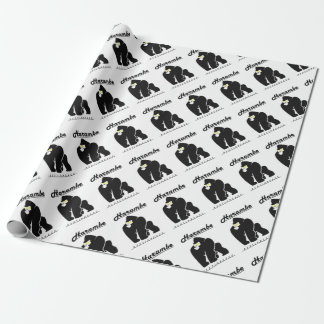 PAPIER CADEAU REPOS DE HARAMBE DANS LE T-SHIRT DE PAIX