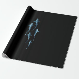 Papier Cadeau Requin - Baignade Requins mignonne Drôle Cadeau