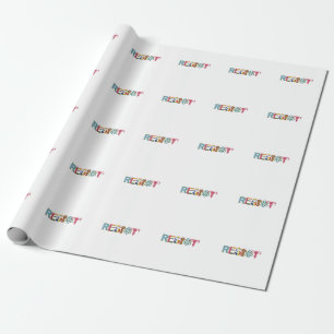 Papier Cadeau Résister à la résistance des chemises combattre la