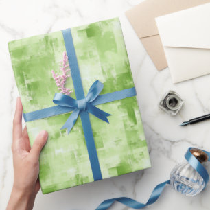 Papier Cadeau Résumé Vert de Printemps 