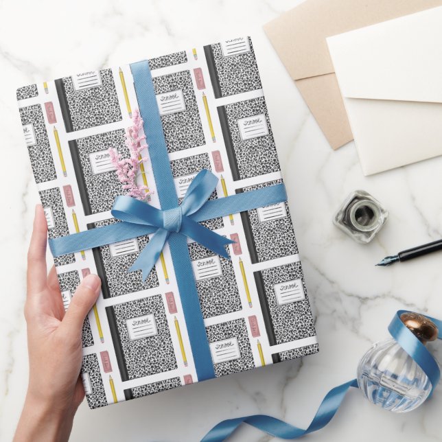 Papier Cadeau Retourner à l'école Fournitures de première journé (Cadeaux)