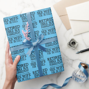 Papier Cadeau Retraité Sous Nouvelle Gestion Voir Femme Pour Plu