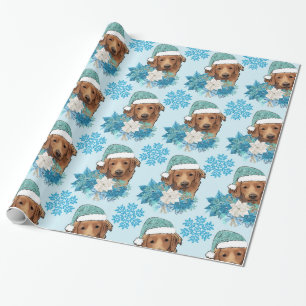 Papier Cadeau retriever de Nouvelle-Écosse découvrant le canard