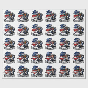 Papier Cadeau Rétro Alaska The Last Frontier Carte de hockey sur