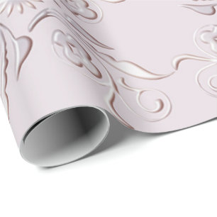 Papier Cadeau Rétro conception florale