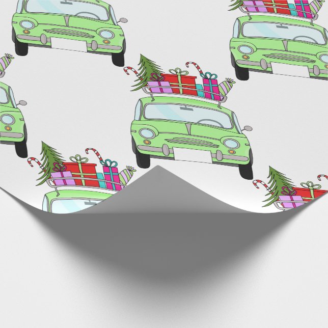 Papier Cadeau Rétro Fiat 500 (Coin)