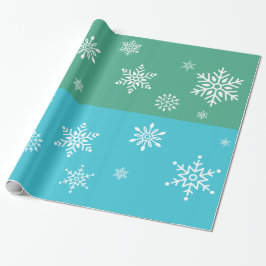 Papier Cadeau Rétro - Flammes de neige