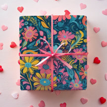 Retro Floral Daisy Valentines Cadeau pour fille