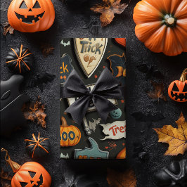Papier Cadeau Retro Halloween