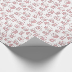 Papier Cadeau Rétro motif d'appareils-photo vintages