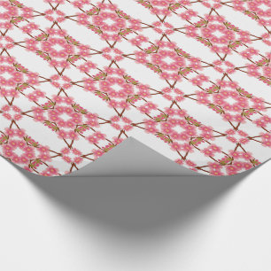 Papier Cadeau rétro motif floral