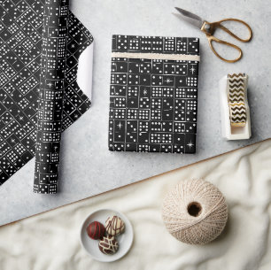 Papier Cadeau Retro Starburst Dominoes