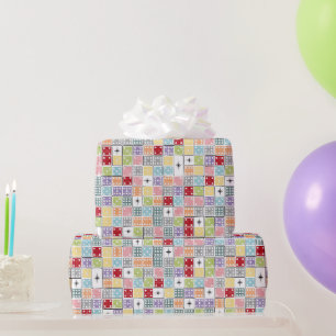Papier Cadeau Retro Starburst Dominoes