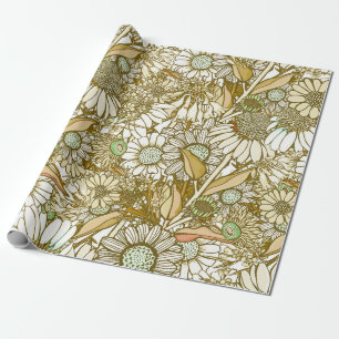 Papier Cadeau Retro Sunburd'Australie Country Garden