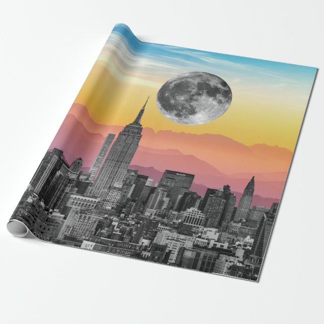Papier Cadeau Rêve de New York (Déroulé)