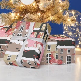Papier Cadeau Réveillon de Noël moderne