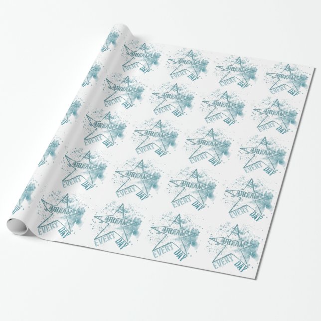 Papier Cadeau Rêver chaque jour Star Anniversaire (Déroulé)