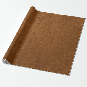 Papier Cadeau Revêtement Brown en cuir de vache
