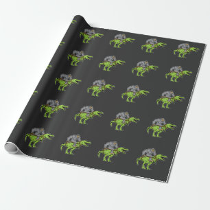 Papier Cadeau Rex du dinosaure T d'équitation de Bigfoot