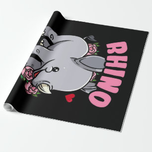 Papier Cadeau Rhino Maman Cadeau pour le propriétaire Rhino Mo