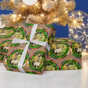 Papier Cadeau Rhino Maman et Calf Africain Safari papier envelop