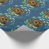 Rhodesian Ridgeback avec une aquarelle de