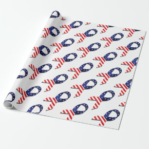 Papier Cadeau Ribbon USA