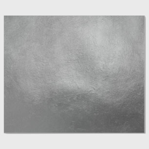 Papier Cadeau Riche Élégant Luxueux Noël Argent Faux Foil