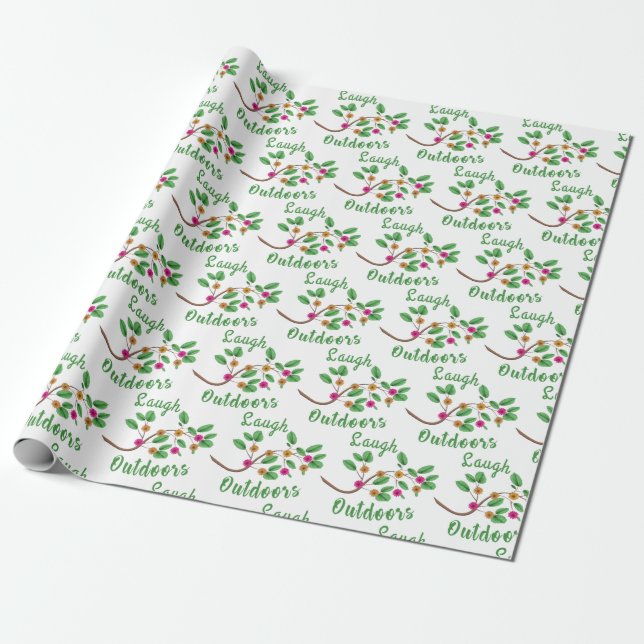 Papier Cadeau Rire à l'extérieur (Déroulé)