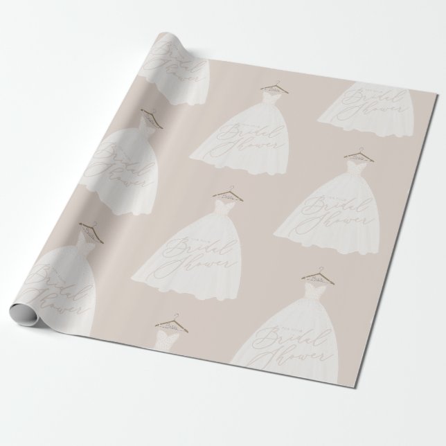 Papier Cadeau Robe de mariée magnifique enterrement de vie de je (Déroulé)