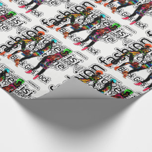 Papier Cadeau Rock Black Girls