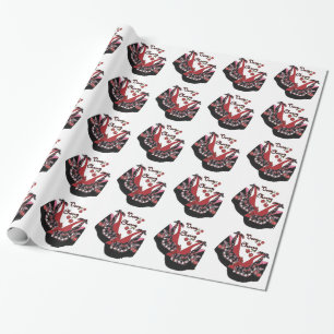 Papier Cadeau Rockabilly Very Cherry Shoes