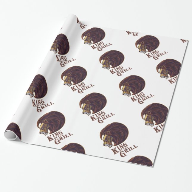 Papier Cadeau Roi du Grill (Déroulé)
