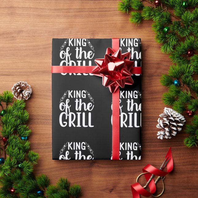 Papier Cadeau Roi Du Grill BBQ (Cadeau de vacances)