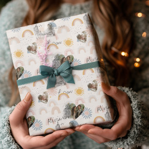 Papier Cadeau Romance Madrid personnalisée avec photos et noms