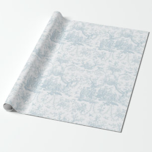 Papier Cadeau Romantique Joli bleu clair Toile cadeau