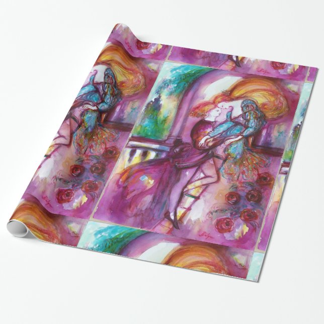 Papier Cadeau ROMEO ET JULIET Romantique Saint Valentin (Déroulé)