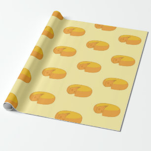 Papier Cadeau Ronds de fromage Gouda Gastronomie néerlandaise