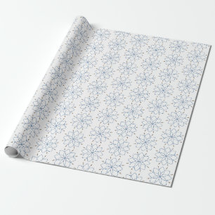 Papier Cadeau Rosaire Fleur Bleue en Fleur