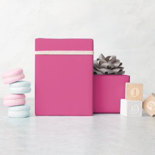 Papier Cadeau Rosé clair framboise couleur uni