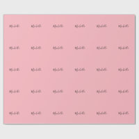 Rose Clair Professionnel Écriture Manuscrite Uniqu