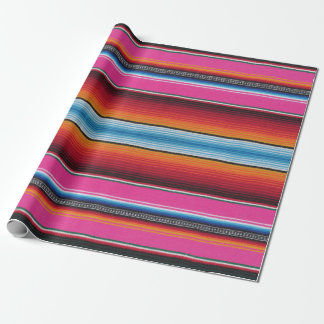 Papier Cadeau Rose de papier d'emballage de Serape