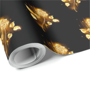 Papier Cadeau Rose d'or ( rose d'or )