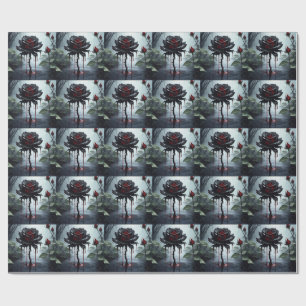 Papier Cadeau Rose noir Eerie
