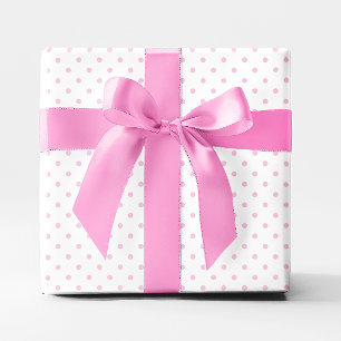 Papier Cadeau Rose Pâle Petits Points