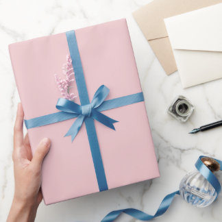 Papier Cadeau Rose Pâle Uni